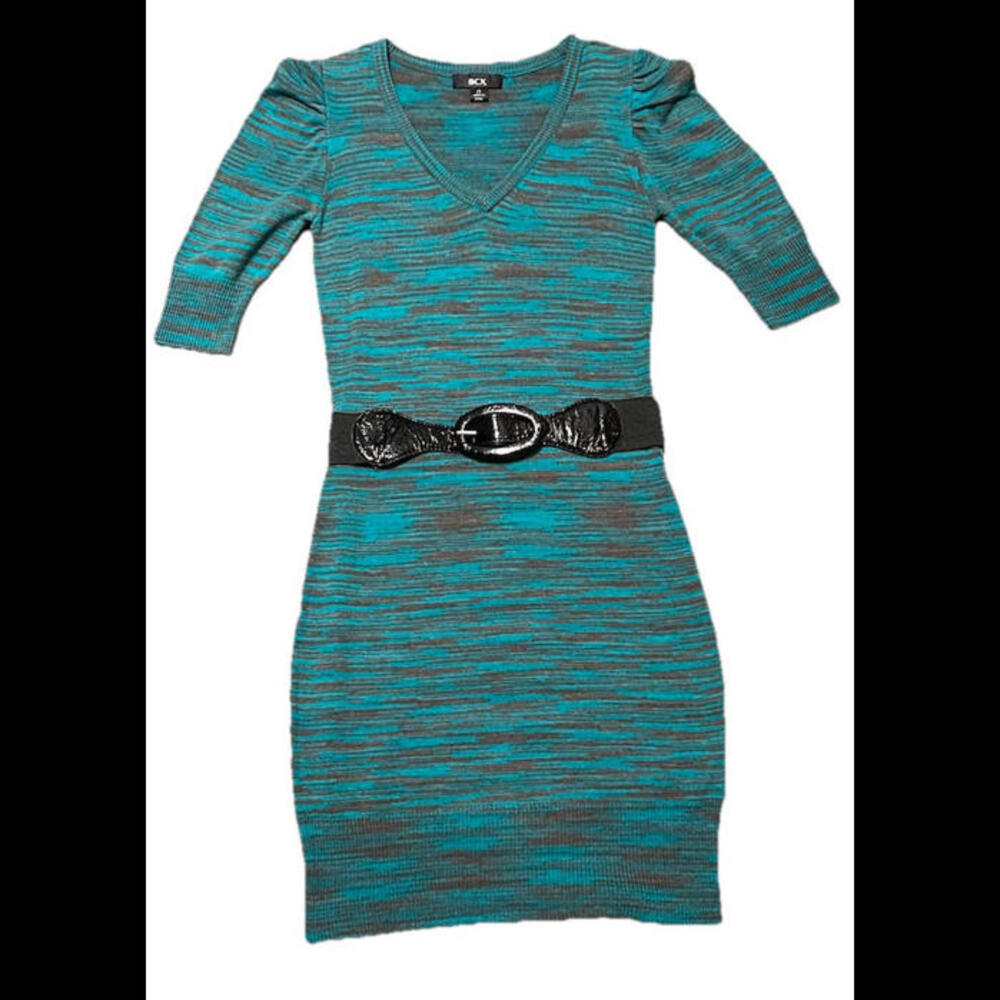 BCX Sweater Dress W/ Belt 90s Style Juniors Sz XS